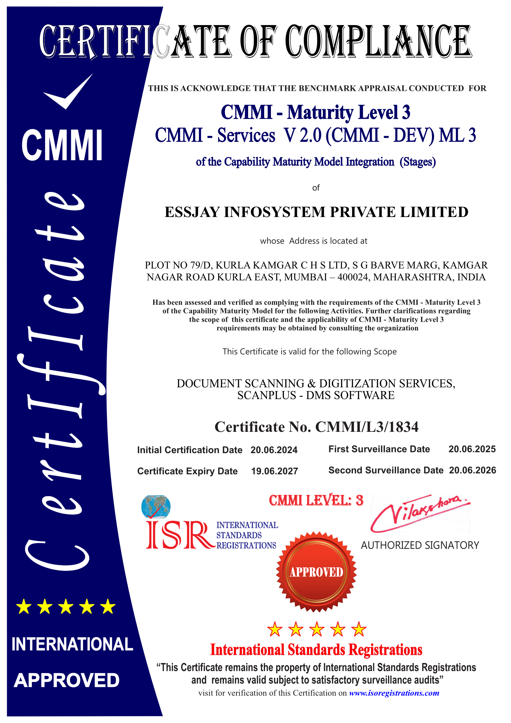 CMMI L3 1834